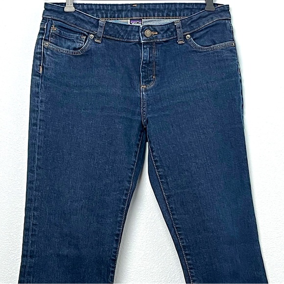 Patagonia Women’s Denim Bootcut Flare Jeans Organic Cotton Size 32 Western Boho - Picture 5 of 9